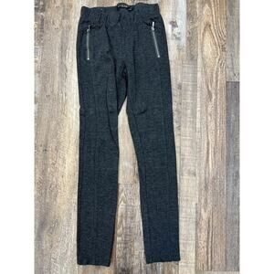 Boom Boom Jeans Womens Gray Leggings with Zipper Pockets Size Small